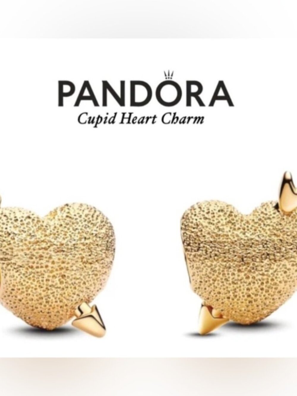 PANDORA Cupid Heart Charm w/box